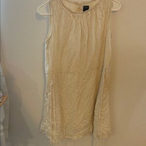 Cream Sleeveless Dress